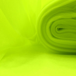 Фатин средней жесткости "Неоновый желто- зеленый" отрез 1.52 м