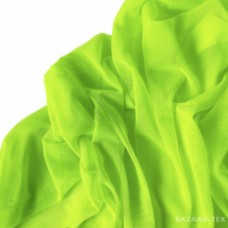 Стрейч- сетка "Неоновый желто- зеленый" - отрез 0.42 м