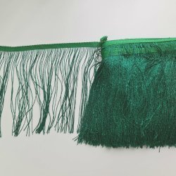 Бахрома с люрексом "Зеленый" 20 см