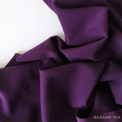 Костюмная ткань Анжелика "Темно-фиолетовый" отрез 0.77 м (неровный срез)